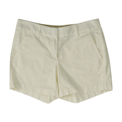 Ivory Solid Chino Shorts