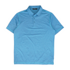Blue Solid Short Sleeve Polo