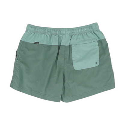 Green Color Block Swim Bottom