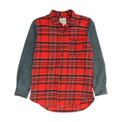 Red Plaid Flannel Button Down