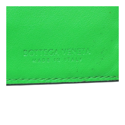 Long Wallet in Black Intrecciato Leather