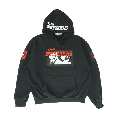 Black Solid Hoodie Pullover