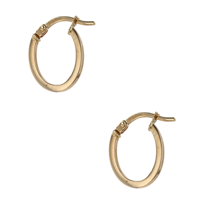 14K Yellow Gold Hoop Earrings