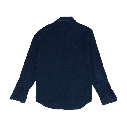 Navy Check Long Sleeve Button Down