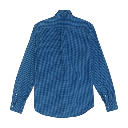 Blue Plaid Long Sleeve Button Down