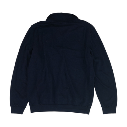 Navy Solid Pullover Sweater