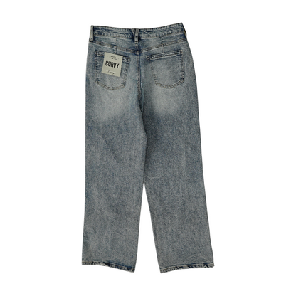 Blue Wide Leg Jeans