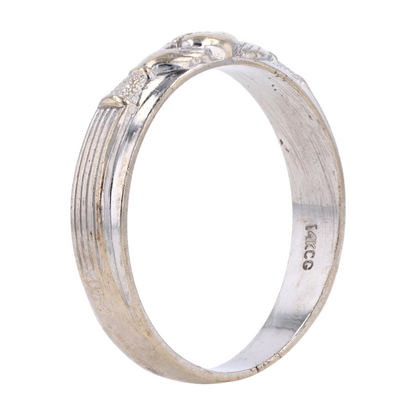 14K White Gold Band