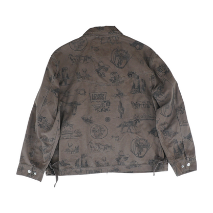 Brown Graphic Jacket