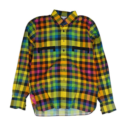 Multi Plaid Long Sleeve Button Down
