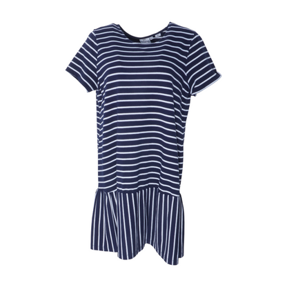 Navy Plus Striped Mini Dress
