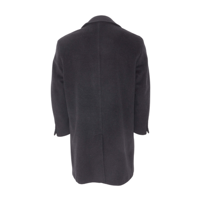 Black Cashmere Blend Solid Coat