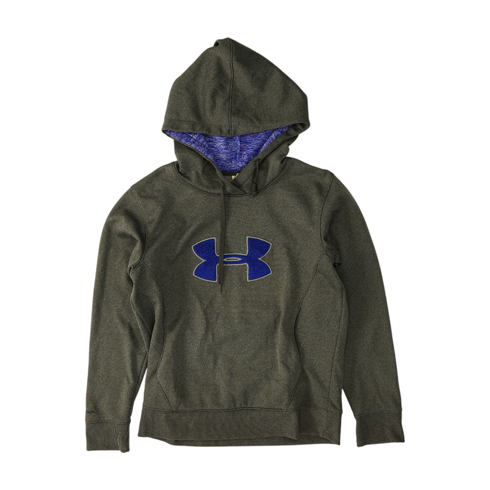 Gray Solid Hoodie Pullover