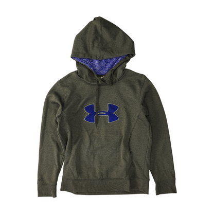 Gray Solid Hoodie Pullover