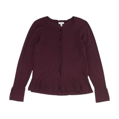 Maroon Cardigan Sweater