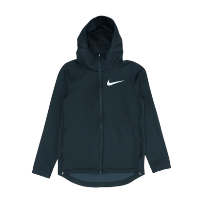 Black Solid Active Hoodie