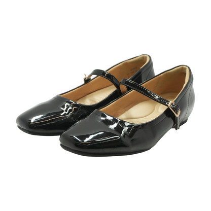 Black Slip-On Flats