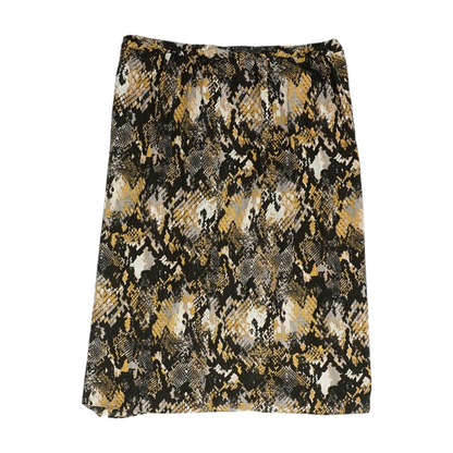 Multi Animal Print Midi Skirt
