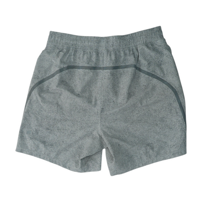 Gray Abstract Active Shorts