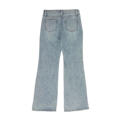 Blue Solid High Rise Jeans