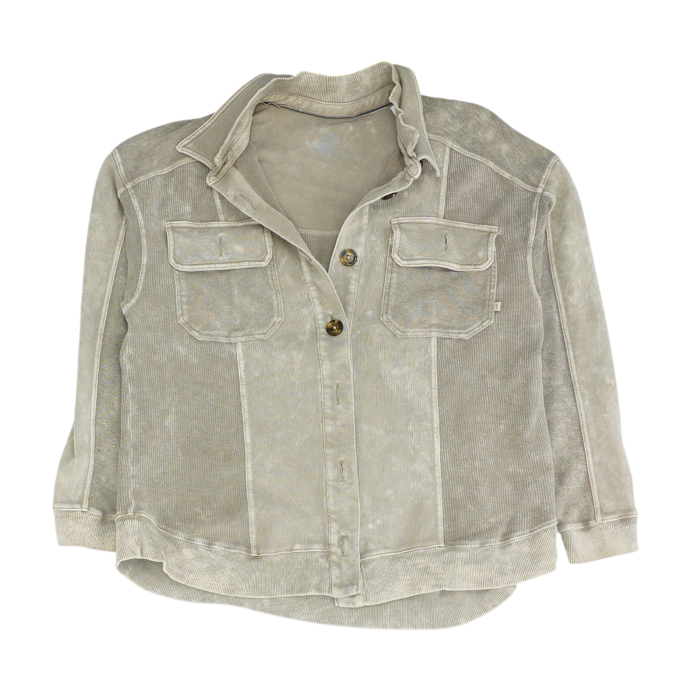 Beige Solid Jacket