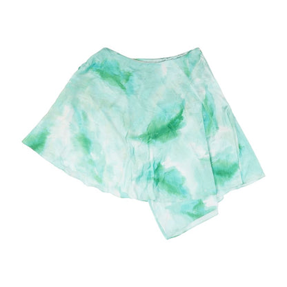Green Tie Dye Midi Skirt