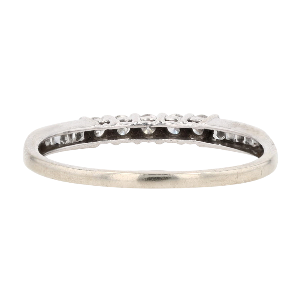 10K White Gold Diamond Band