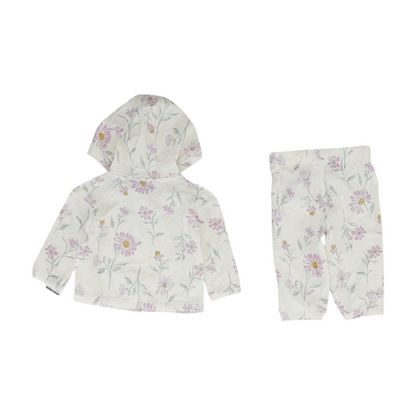 White Floral Long Sleeve Set