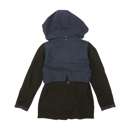 Navy Solid Rain Jacket