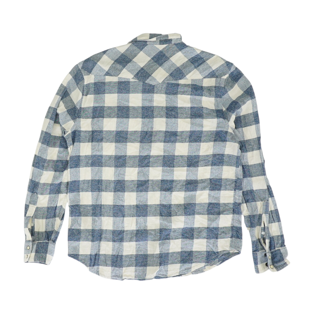 Blue Check Flannel Button Down