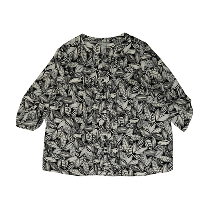 Black Plus Abstract Button Down