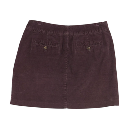 Burgundy Mini Skirt