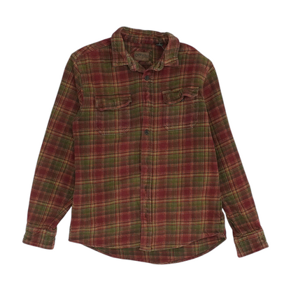 Red Plaid Flannel Button Down