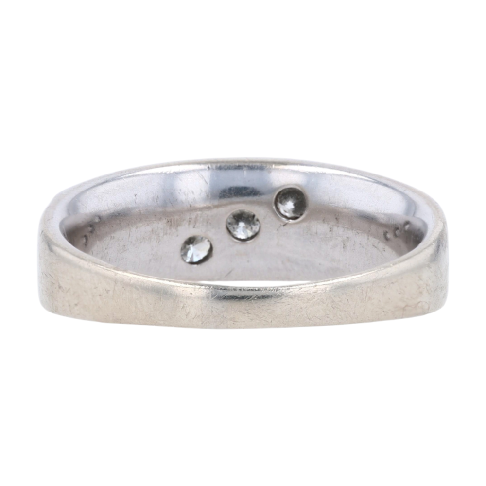 1/2 ctw 10K White Gold Diamond Band