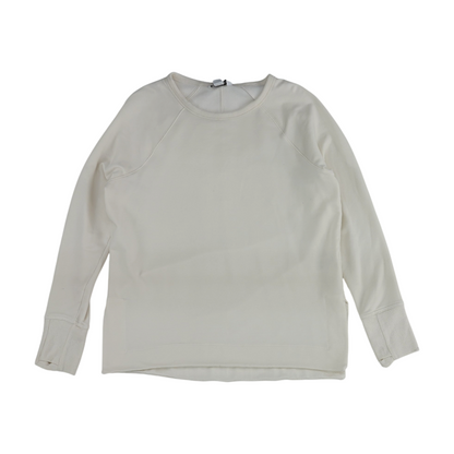 Ivory Solid Sweatshirt Pullover