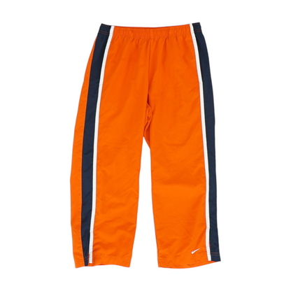 Orange Solid Active Capris
