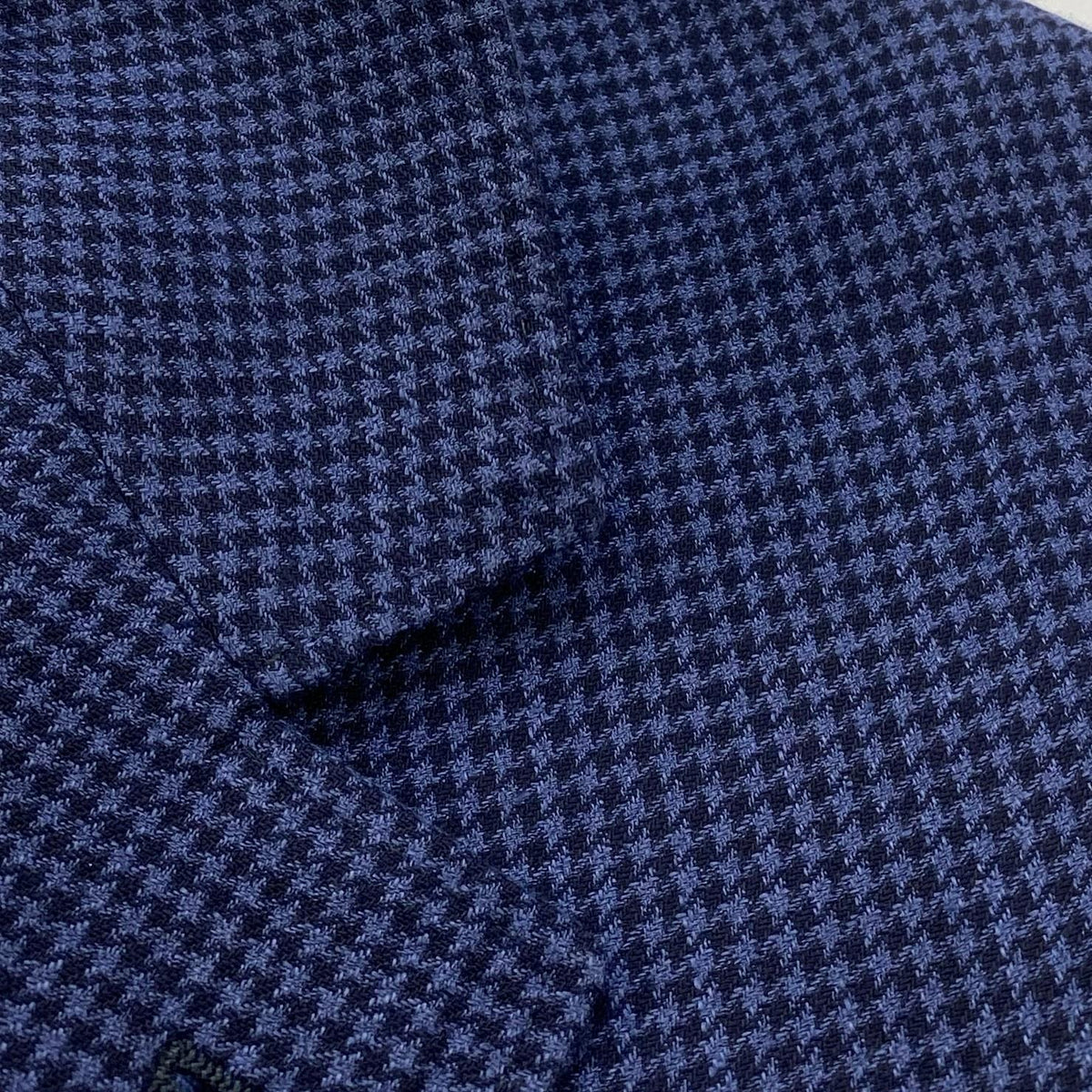 Wool, Silk, And Linen Blend Prince Of Wales Deconstructed Blazer