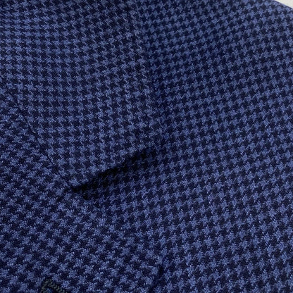 Wool, Silk, And Linen Blend Prince Of Wales Deconstructed Blazer