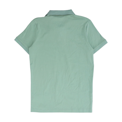 Green Solid Short Sleeve Polo