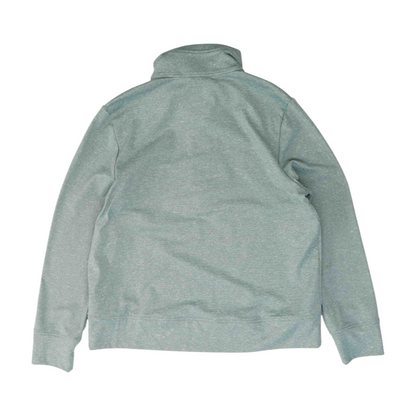Green Solid 1/4 Zip Pullover