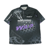 Black Graphic Short Sleeve Polo