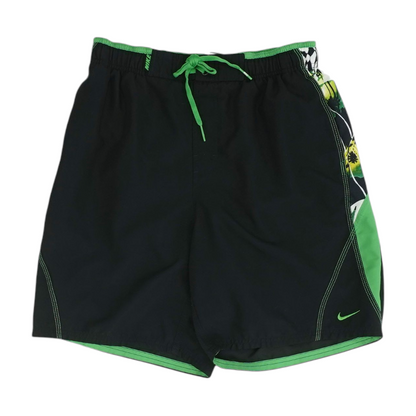 Black Color Block Swim Bottom