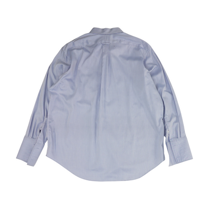 Vintage Blue Chevron Long Sleeve Button Down