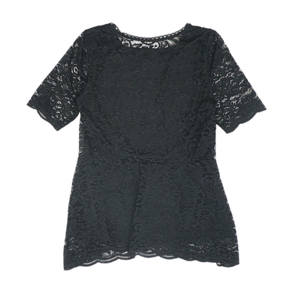 Black Floral Blouse