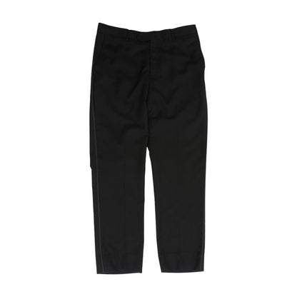 Black Solid Dress Pants