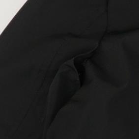 Black Solid Rain Jacket