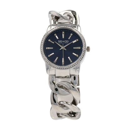 Women's Chelsea Stainless Steel Crystal Filled Bezel Watch