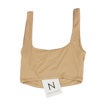Nude Cropped Tank T-Shirt