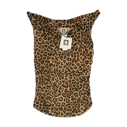 Brown Animal Print Blouse