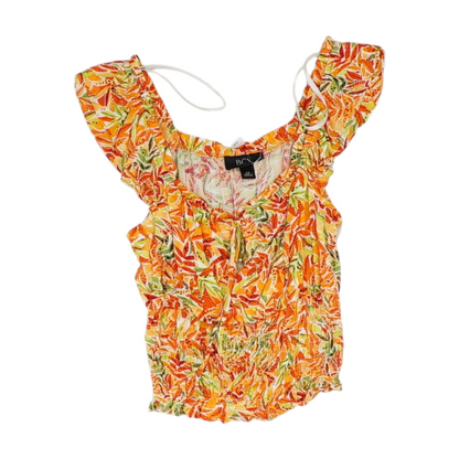 Orange Print Blouse